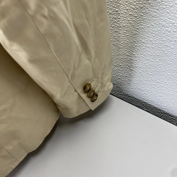 Tory Burch Women’s Polished Poplin Double-Breasted Jacket Size 12 Palestone - Picture 5 of 15